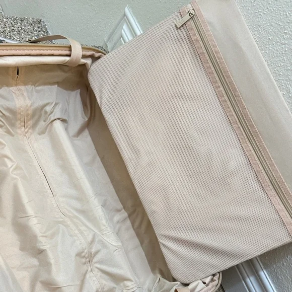 BEIS Hard Shell Suitcase carry on roller in beige/black $268+tax = $290 - Picture 5 of 17